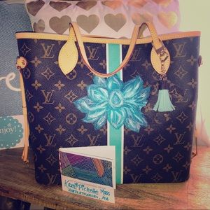 **SALE** Authentic LV NF MM Limited Turquoise Int